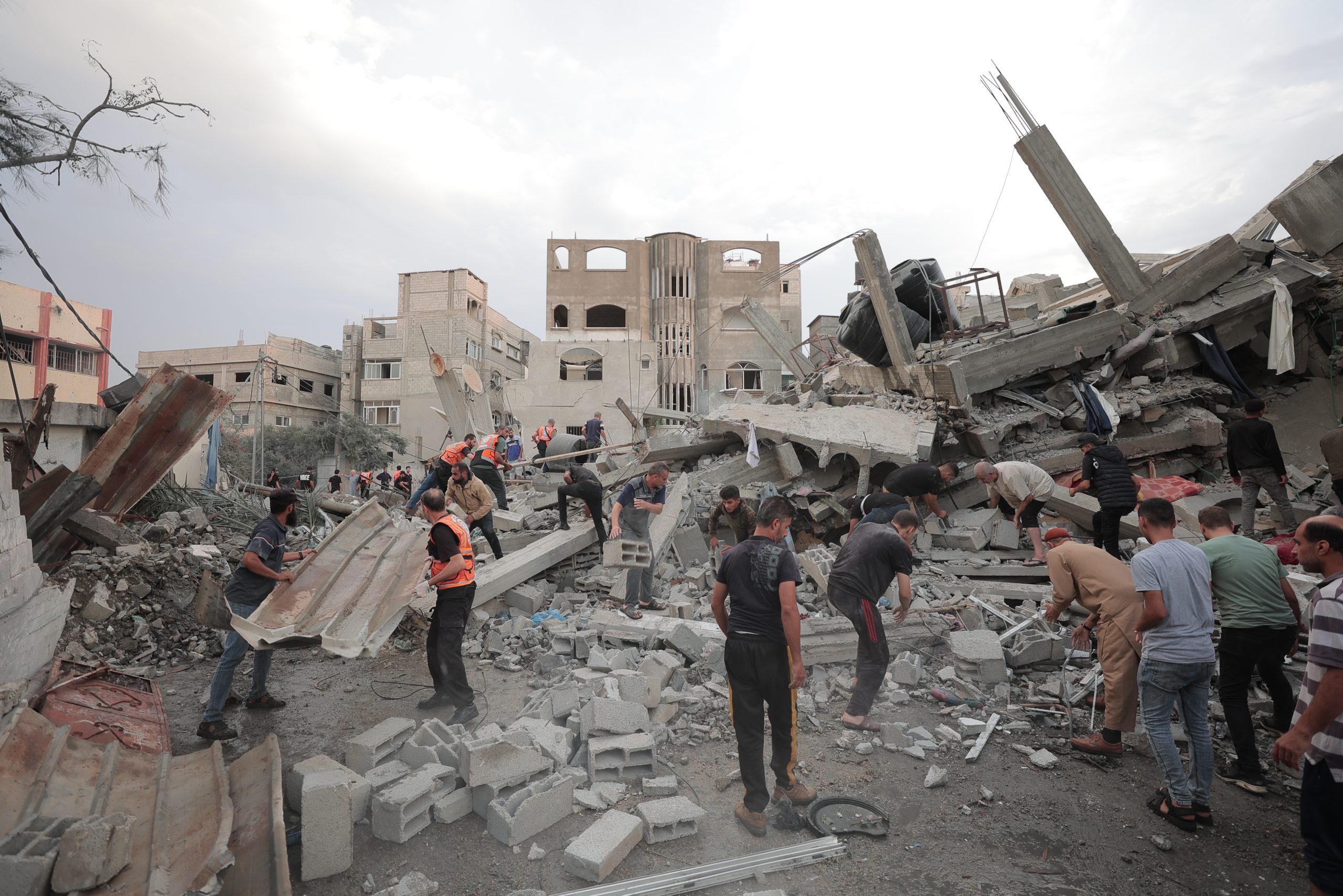 Ruïnes in Gaza