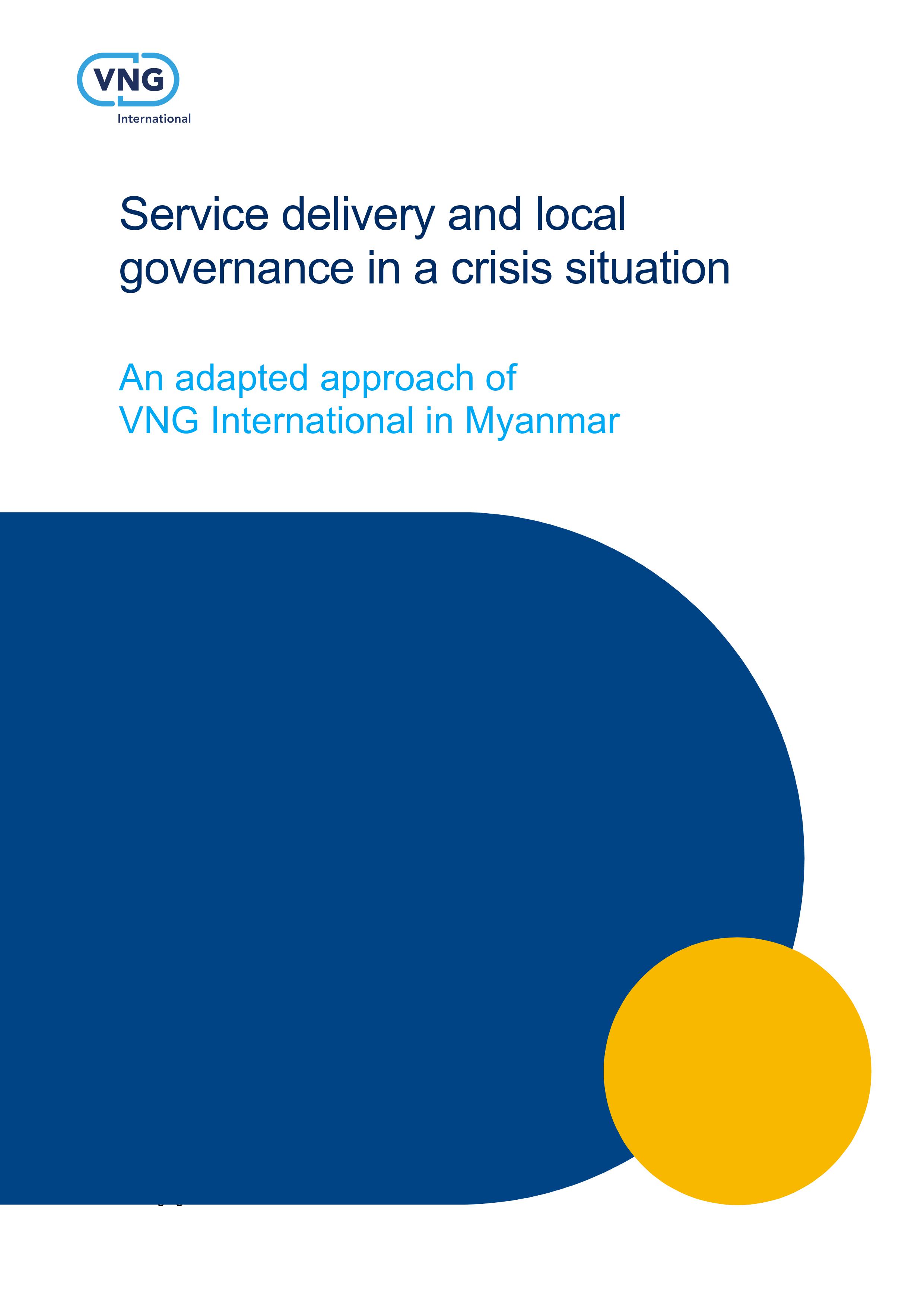 Service delivery and local governance in a crisis situation