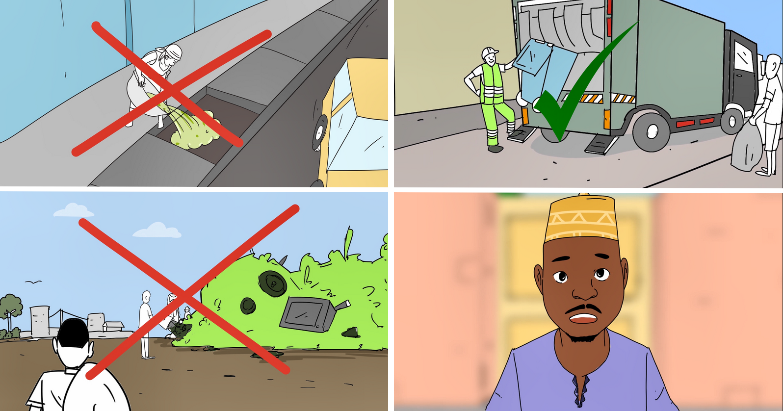 Raising awareness on household solid waste management through a cartoon |  VNG